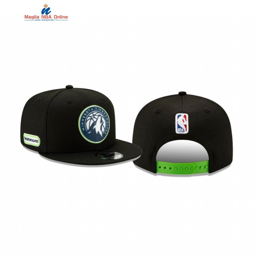 Cappelli 2020 Minnesota Timberwolves Official Back Half 9FIFTY Nero Acquista