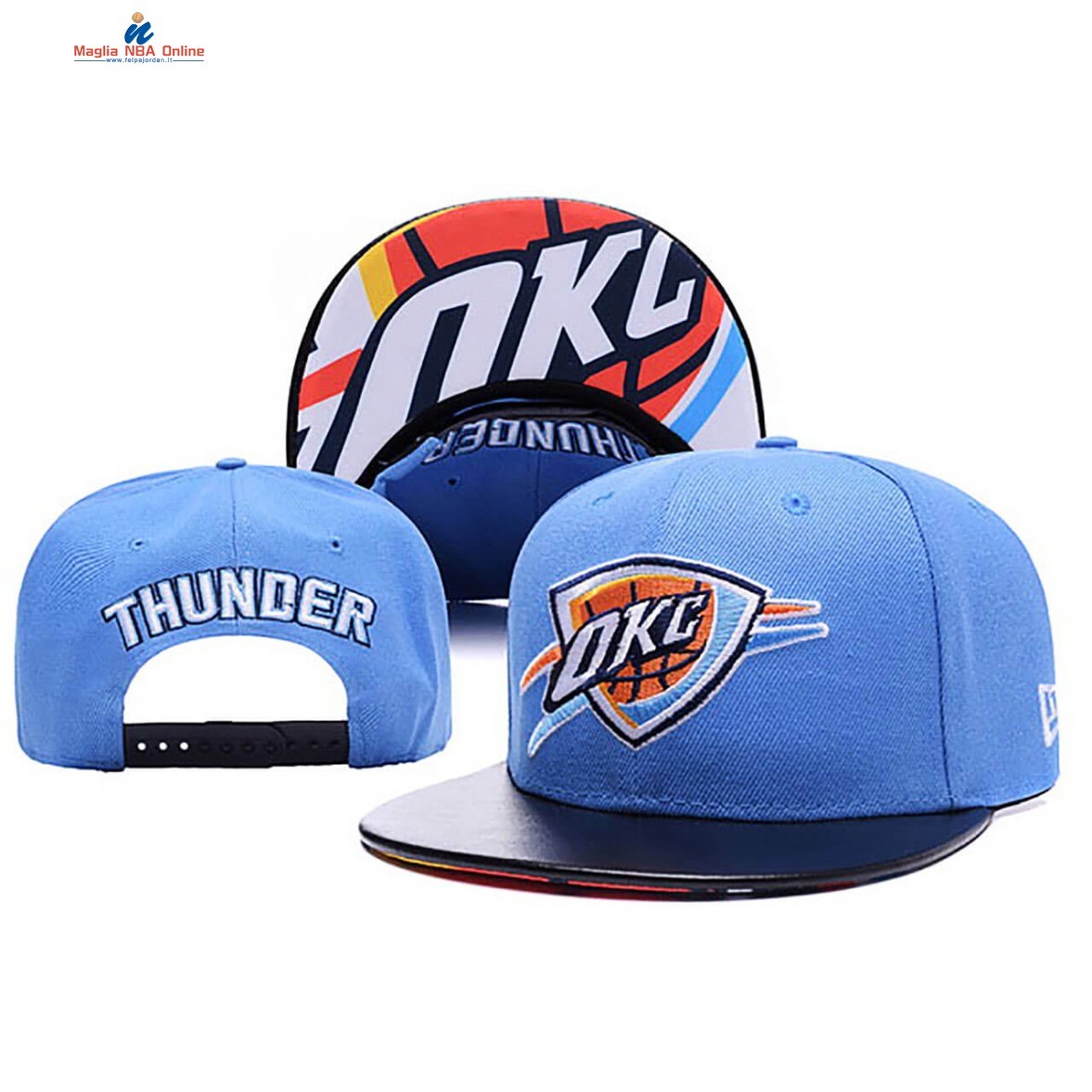 Cappelli 2020 Oklahoma City Thunder Leather Blu Acquista