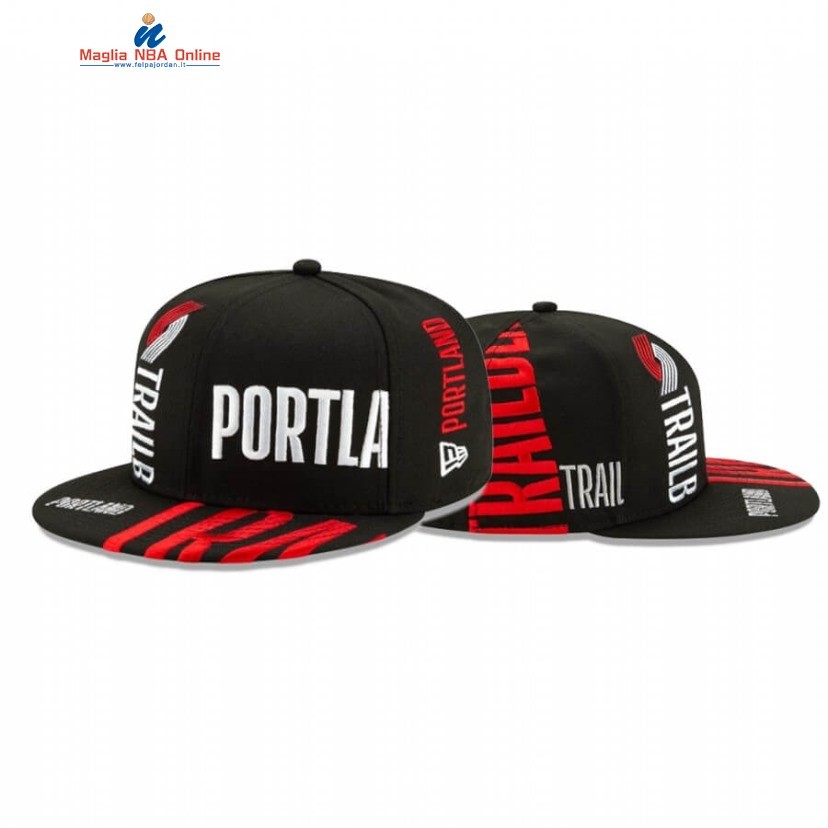 Cappelli 2020 Portland Trail Blazers TIP OFF SERIES 59FIFTY FITTED Nero Acquista