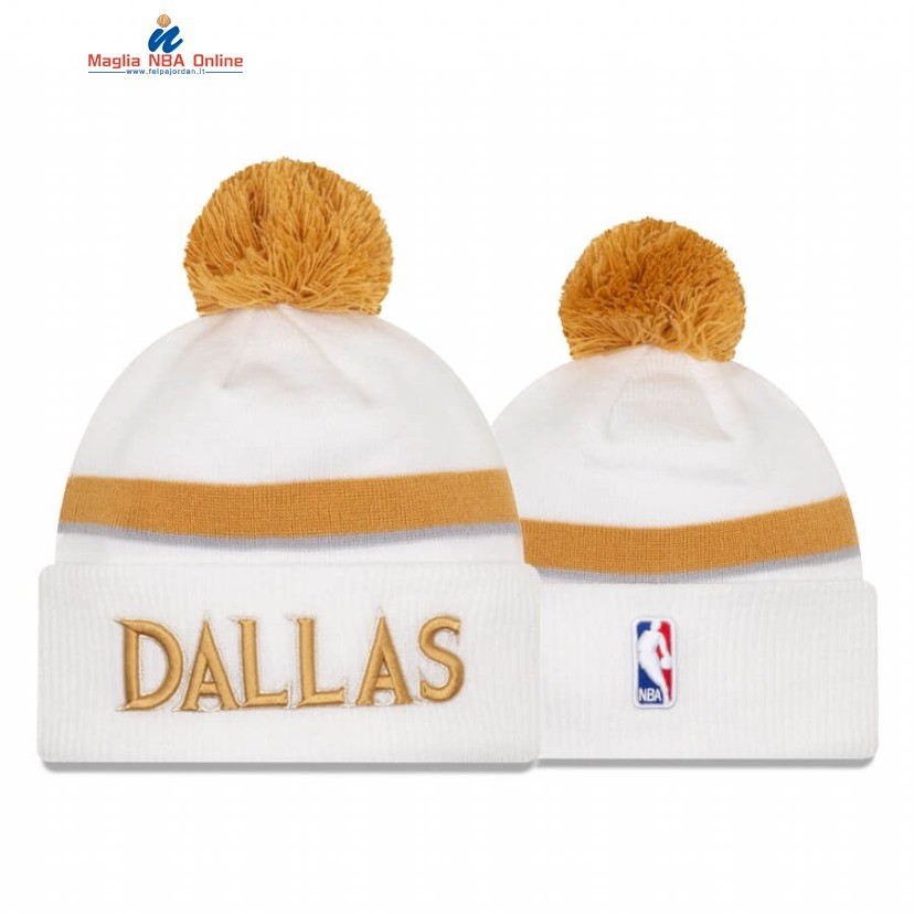 Cappelli Di Lana 2020-21 Dallas Mavericks Bianco Oro 2020-21 Acquista