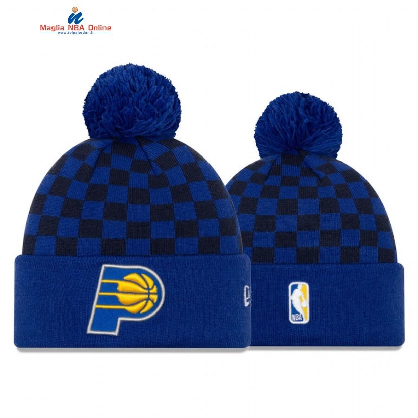 Cappelli Di Lana 2020 Indiana Pacers Pom Blu 2020 Acquista