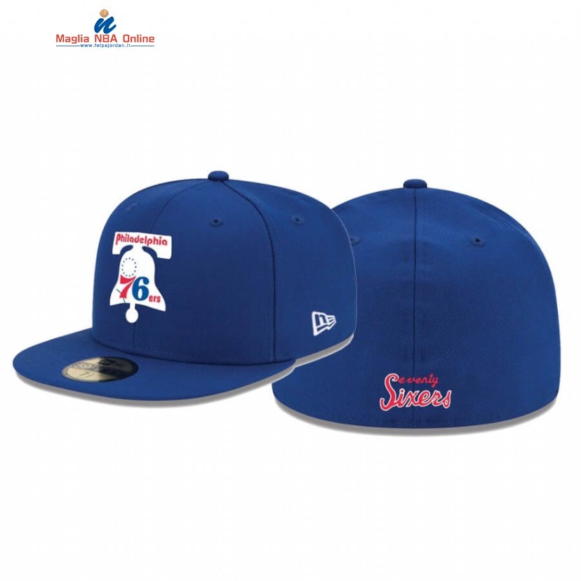 Cappelli Philadelphia 76ers OTC 59FIFTY Blu Hardwood Classics Acquista