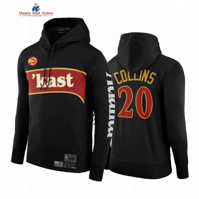 Felpe Con Cappuccio Atlanta Hawks #20 John Collins BR Remix Kast Nero 2020 Acquista