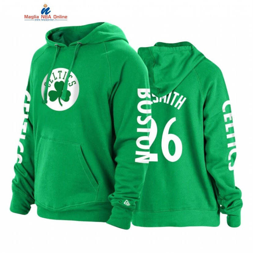 Felpe Con Cappuccio Boston Celtics #26 Aaron Nesmith Verde Città 2020 Acquista