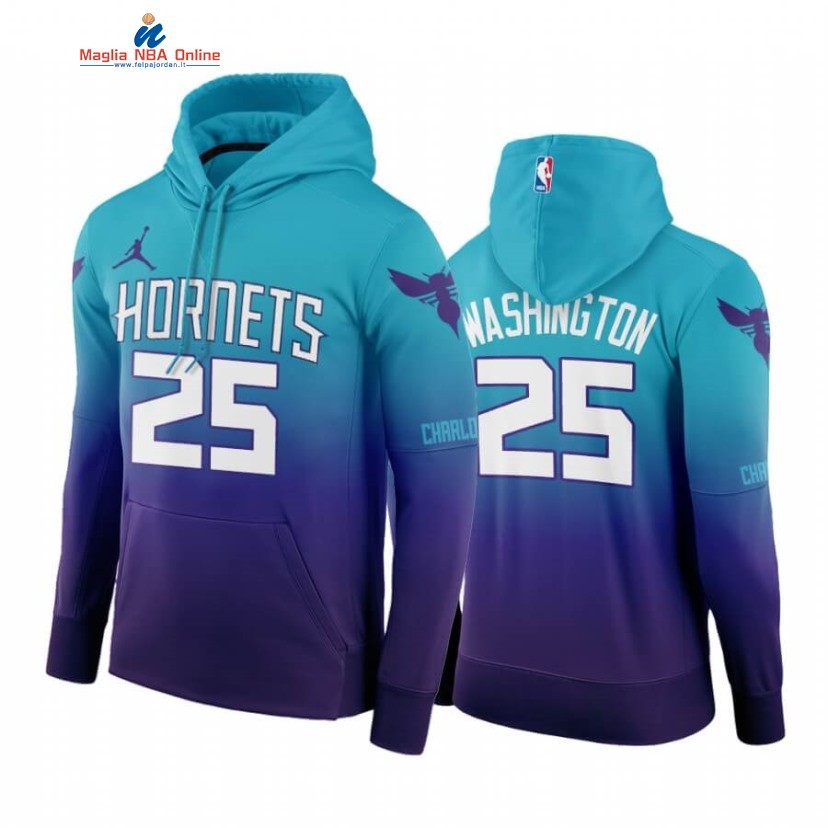 Felpe Con Cappuccio Charlotte Hornets #25 P.J. Washington Teal Icon 2020-21 Acquista