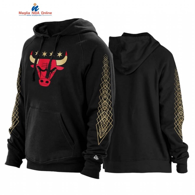 Felpe Con Cappuccio Chicago Bulls Nero Città 2020-21 Acquista