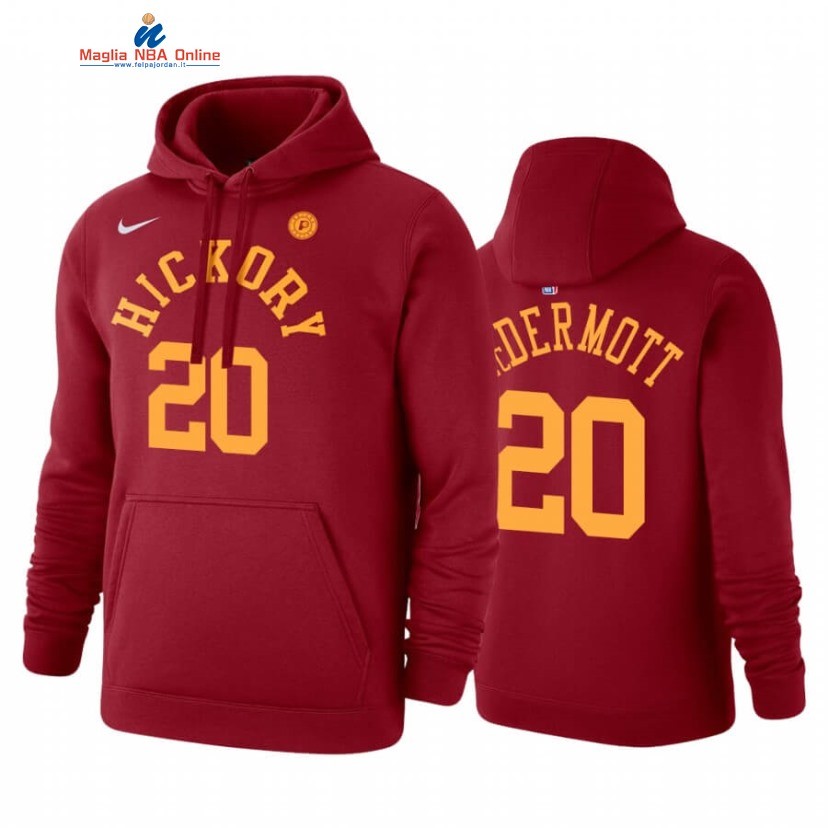 Felpe Con Cappuccio Indiana Pacers #20 Doug McDermott Rosso Hardwood Classics 2019-20 Acquista