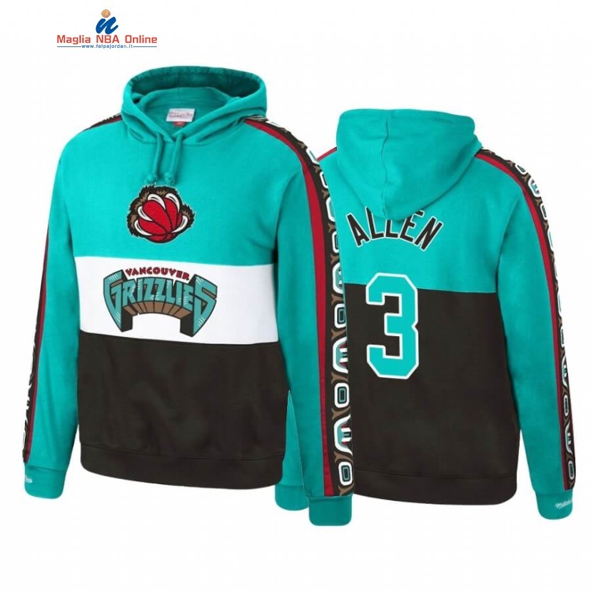 Felpe Con Cappuccio Memphis Grizzlies #3 Grayson Allen Turchese Hardwood Classics Acquista