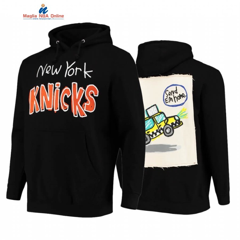 Felpe Con Cappuccio New York Knicks Nero 2020-21 Acquista