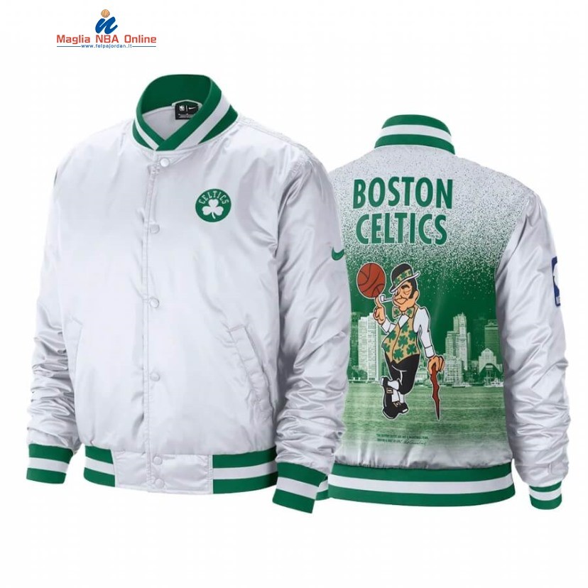 Giacca NBA Boston Celtics Bianco Città 2020-21 Acquista