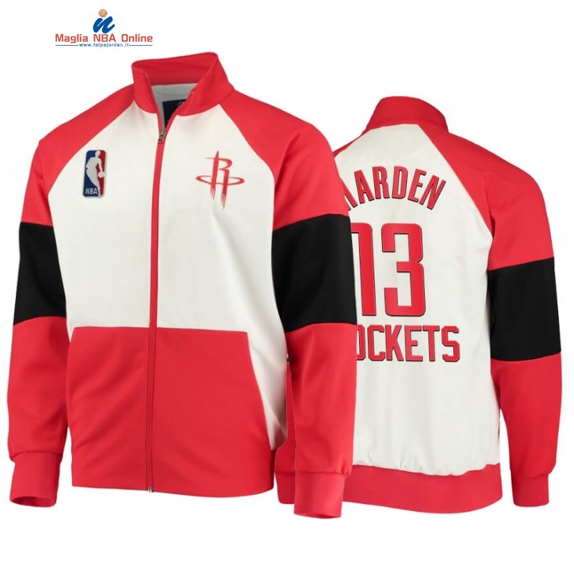 Giacca NBA Houston Rockets #13 James Harden Rosso 2020 Acquista