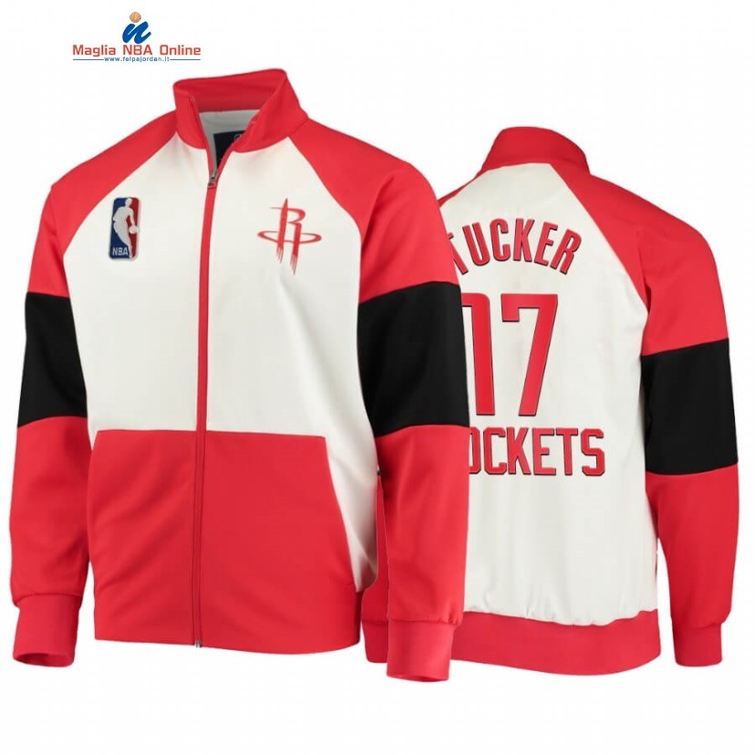 Giacca NBA Houston Rockets #17 P.J. Tucker Rosso 2020 Acquista