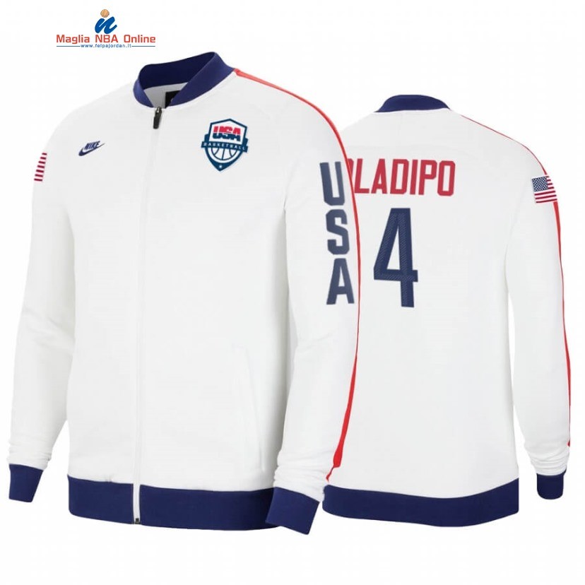 Giacca NBA Indiana Pacers #4 Victor Oladipo 2020 Tokyo Olympics Bianco Acquista