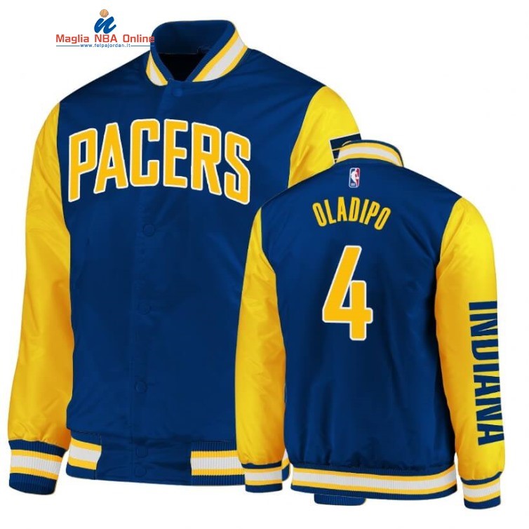 Giacca NBA Indiana Pacers #4 Victor Oladipo Blu 2020 Acquista