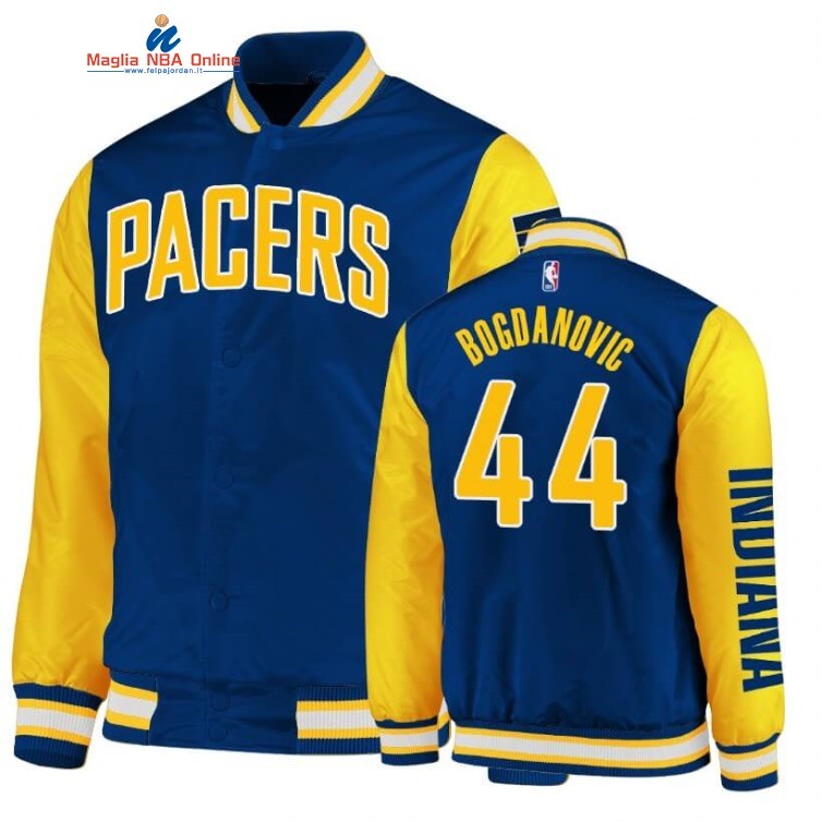 Giacca NBA Indiana Pacers #44 Bojan Bogdanovic Blu 2020 Acquista