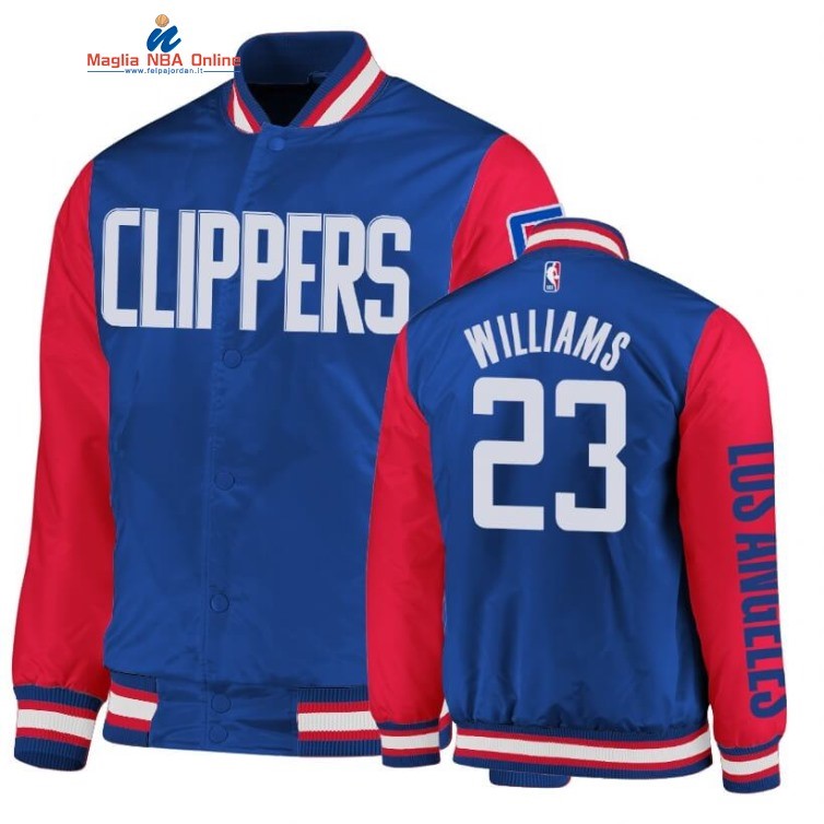 Giacca NBA Los Angeles Clippers #23 Lou Williams Blu Acquista