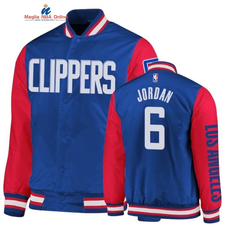Giacca NBA Los Angeles Clippers #6 DeAndre Jordan Blu Acquista