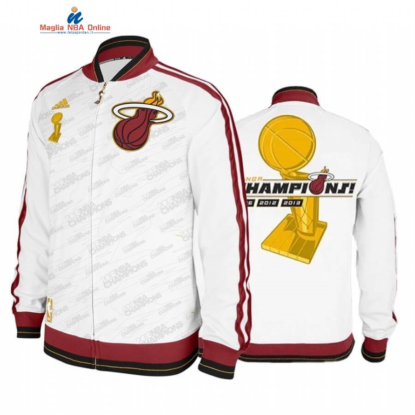 Giacca NBA Miami Heat Bianco 2020 Acquista