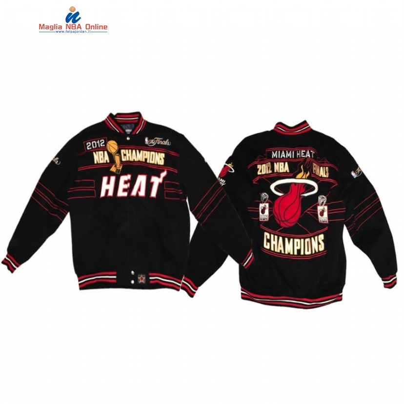 Giacca NBA Miami Heat Nero 2012 Acquista