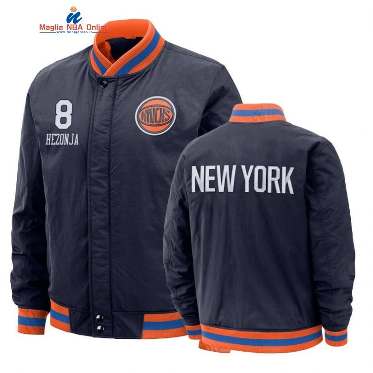 Giacca NBA New York Knicks #8 Mario Hezonja Marino Città 2020 Acquista