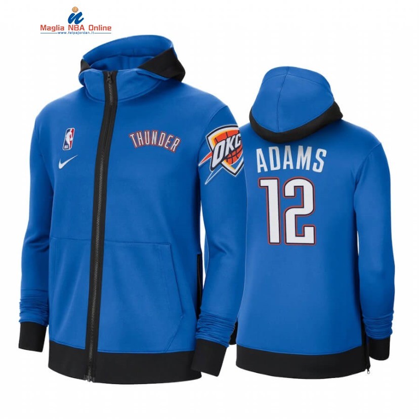 Giacca NBA Oklahoma City Thunder #12 Steven Adams Blu 2020-21 Acquista