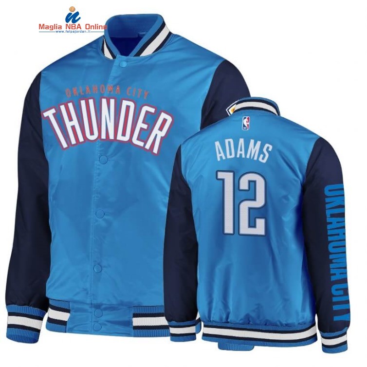 Giacca NBA Oklahoma City Thunder #12 Steven Adams Marino Blu 2020 Acquista