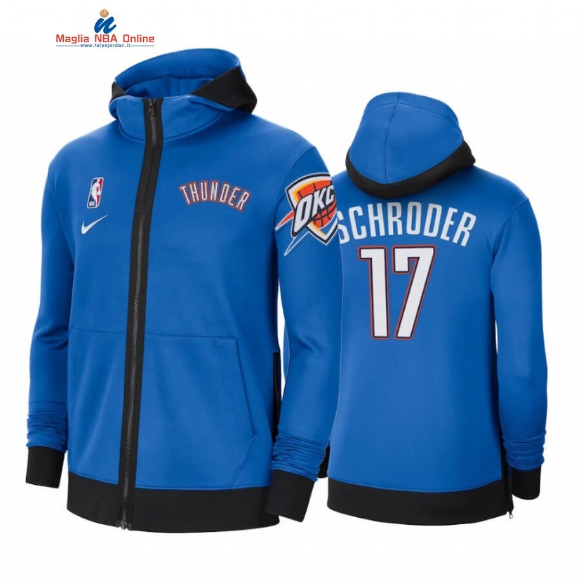 Giacca NBA Oklahoma City Thunder #17 Dennis Schroder Blu 2020-21 Acquista