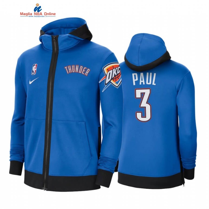 Giacca NBA Oklahoma City Thunder #3 Chris Paul Blu 2020-21 Acquista