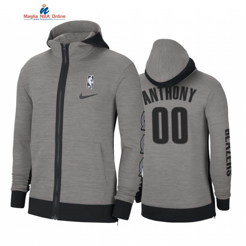 Giacca NBA Portland Trail Blazers #0 Carmelo Anthony Grigio 2020-21 Acquista