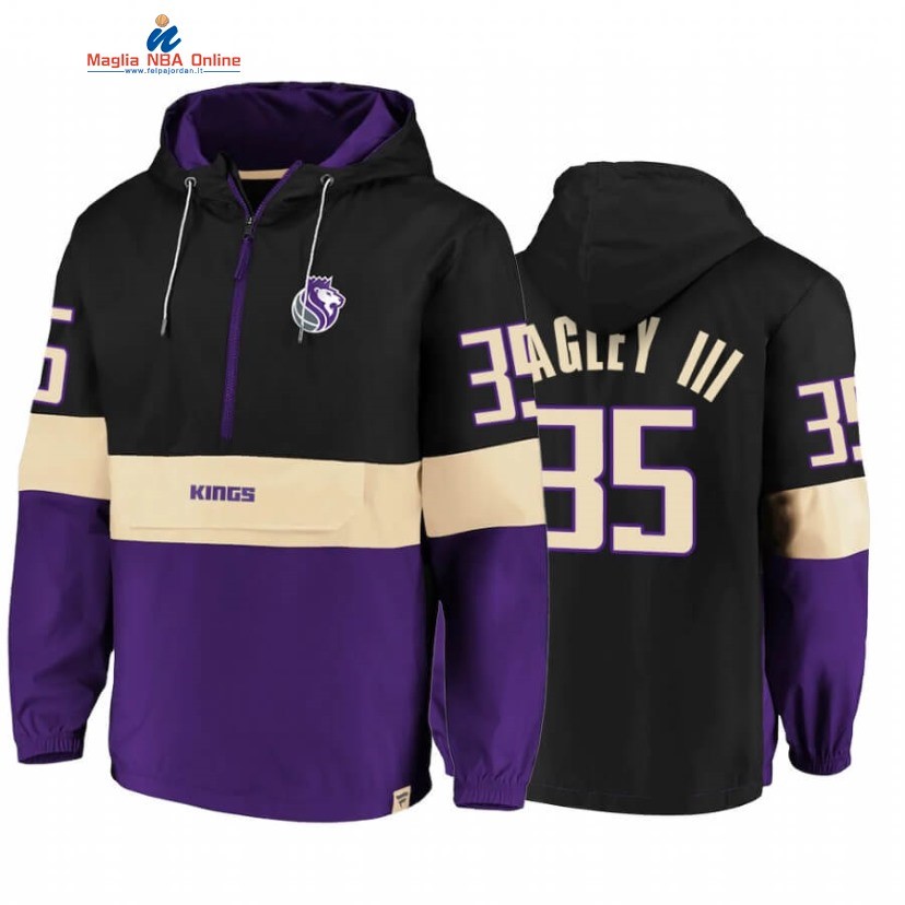 Giacca NBA Sacramento Kings #35 Marvin Bagley III Nero Porpora 2020 Acquista