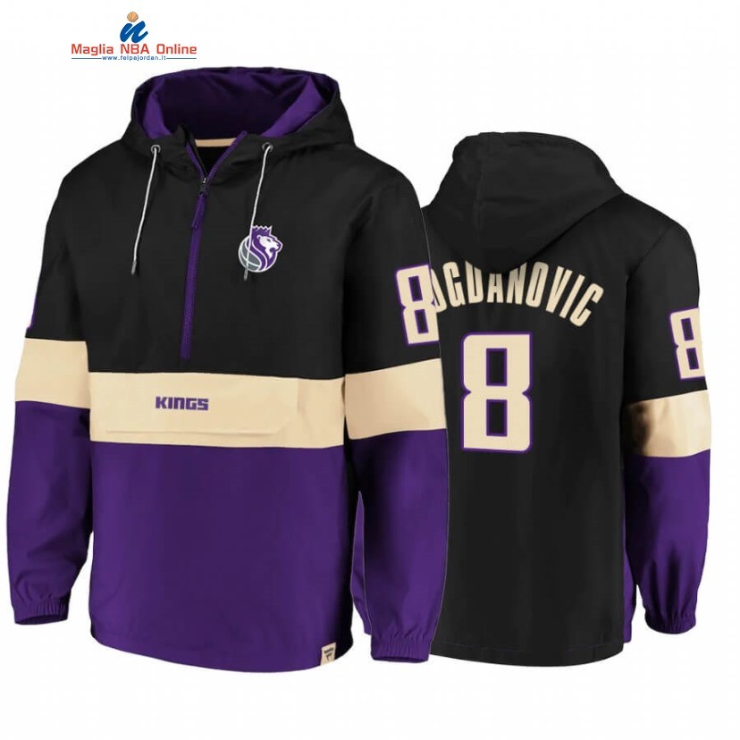 Giacca NBA Sacramento Kings #8 bogdan bogdanovic Nero Porpora 2020 Acquista