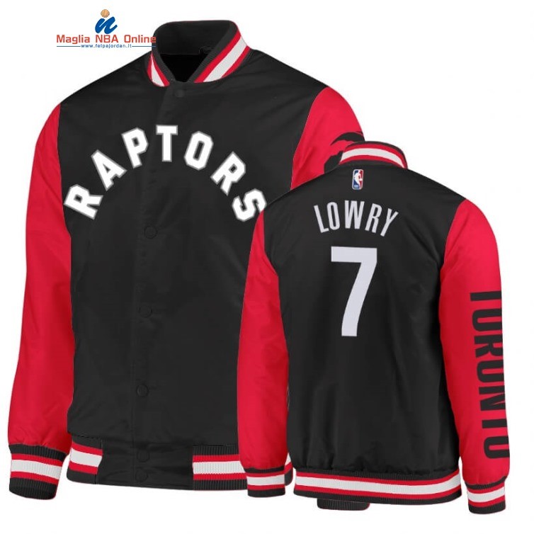 Giacca NBA Toronto Raptors #7 Kyle Lowry Nero Rosso 2020 Acquista