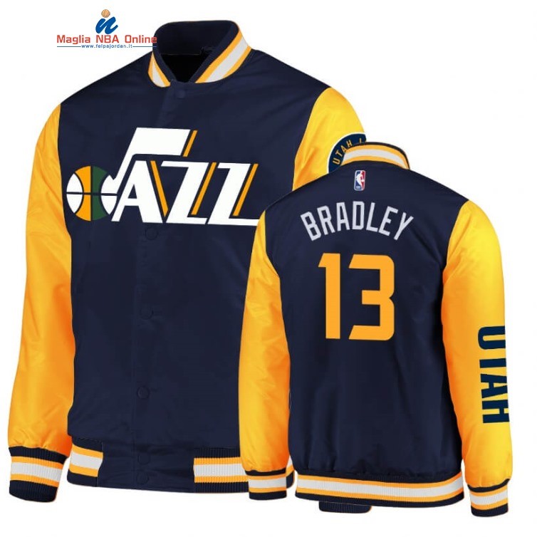 Giacca NBA Utah Jazz #13 Tony Bradley Marino Oro 2020 Acquista