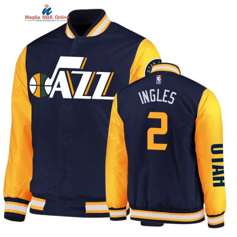 Giacca NBA Utah Jazz #2 Joe Ingles Marino Oro 2020 Acquista