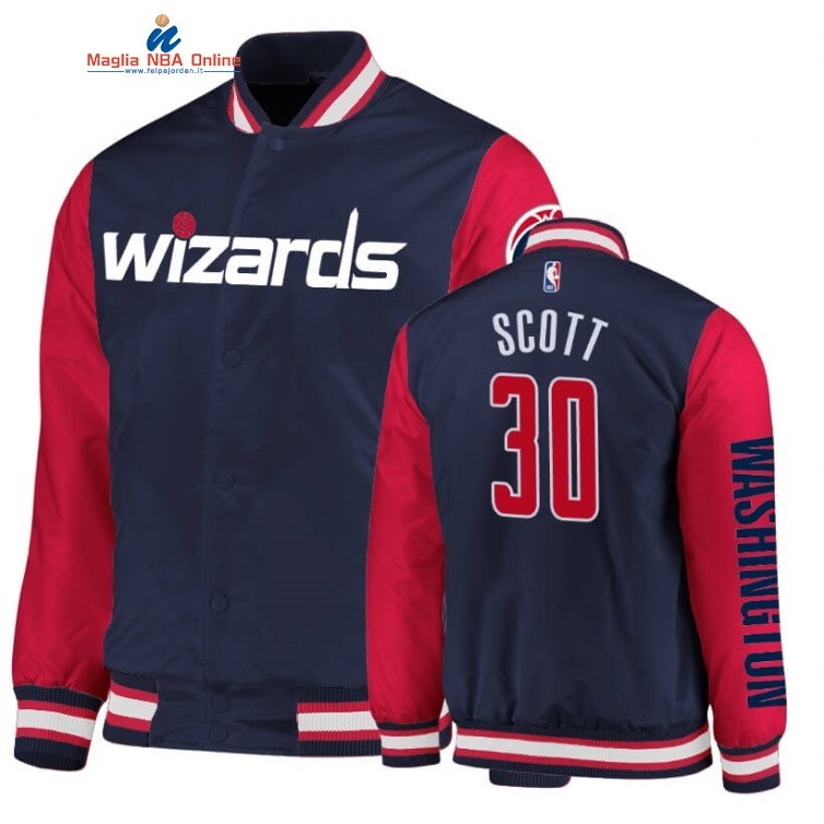 Giacca NBA Washington Wizards #30 Mike Scott Marino Rosso 2020 Acquista