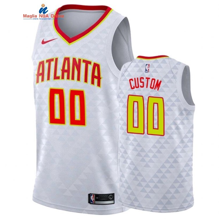 Maglia NBA Atlanta Hawks #00 Personalizzate Bianco Association 2020 Acquista