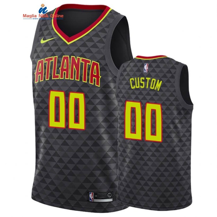 Maglia NBA Atlanta Hawks #00 Personalizzate Nero Icon 2020 Acquista