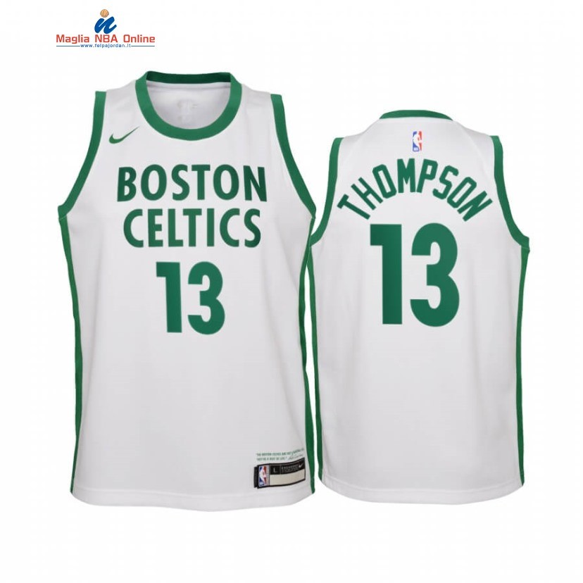 Maglia NBA Bambino Boston Celtics #13 Tristan Thompson Bianco Città 2020-21 Acquista