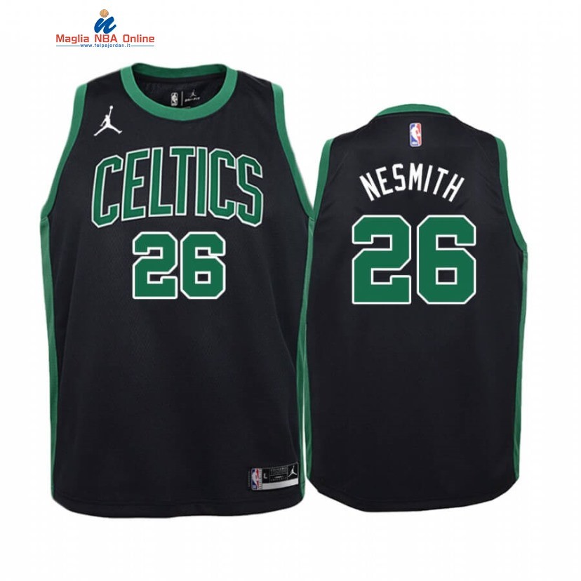 Maglia NBA Bambino Boston Celtics #26 Aaron Nesmith Nero Statement 2020-21 Acquista