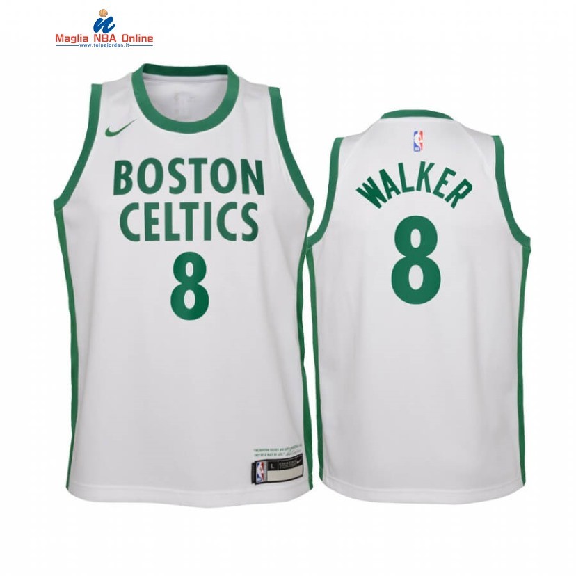 Maglia NBA Bambino Boston Celtics #8 Kemba Walker Bianco Città 2020-21 Acquista