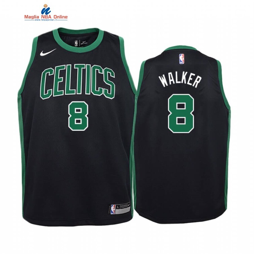 Maglia NBA Bambino Boston Celtics #8 Kemba Walker Nero Statement 2020-21 Acquista
