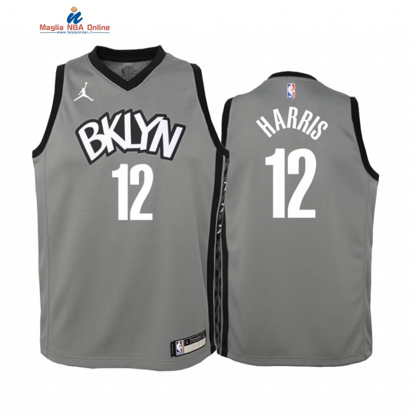 Maglia NBA Bambino Brooklyn Nets #12 Joe Harris Grigio Statement 2019-20 Acquista