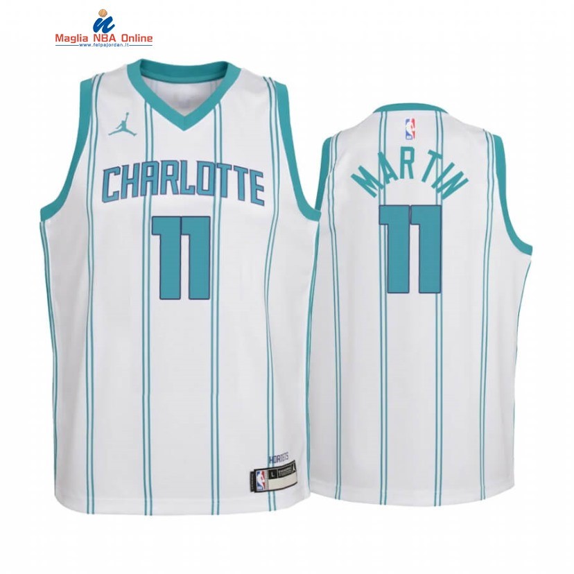 Maglia NBA Bambino Charlotte Hornets #11 Cody Martin Bianco Association 2020-21 Acquista