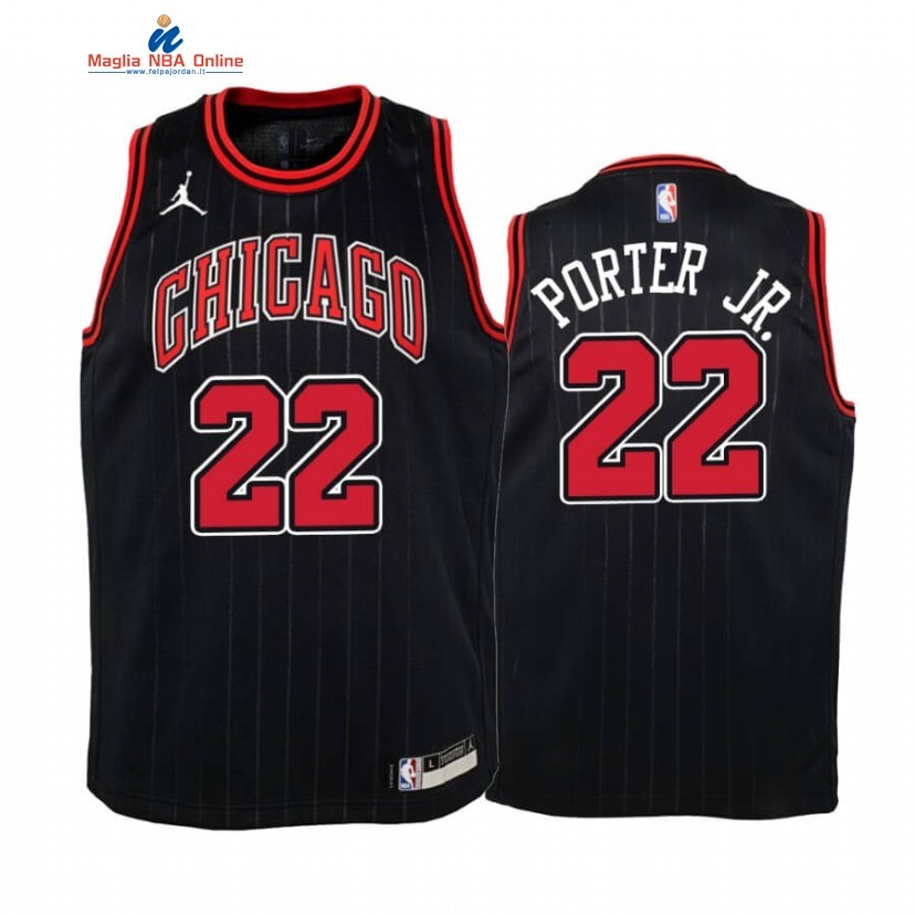 Maglia NBA Bambino Chicago Bulls #22 Otto Porter Jr. Nero Statement 2019-20 Acquista