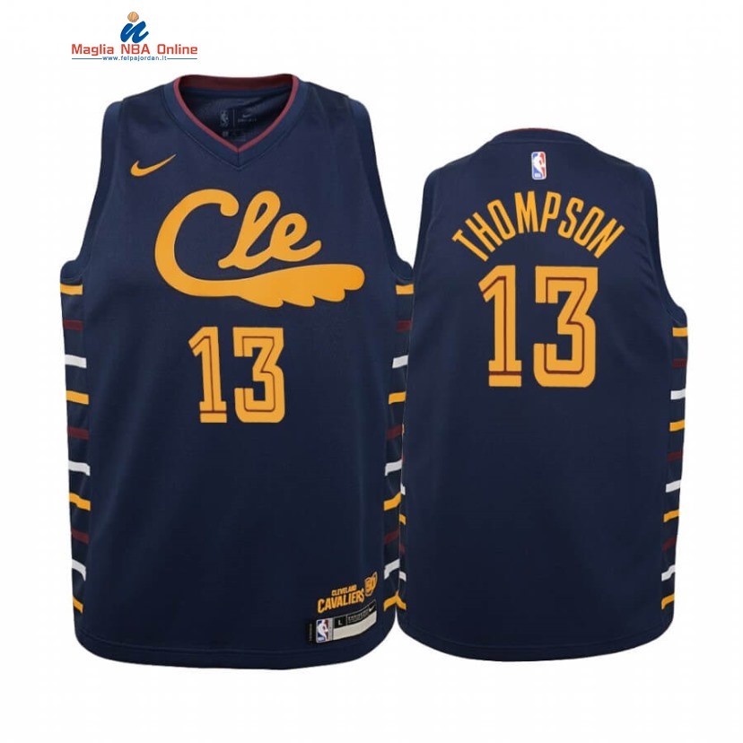 Maglia NBA Bambino Cleveland Cavaliers #13 Tristan Thompson Marino Città 2019-20 Acquista