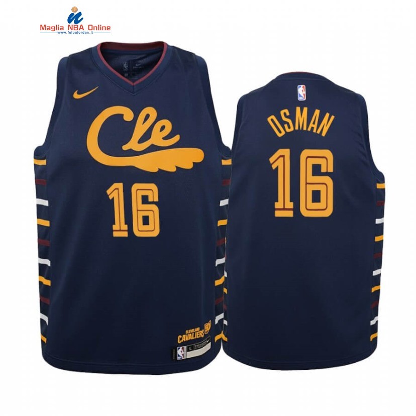 Maglia NBA Bambino Cleveland Cavaliers #16 Cedi Osman Marino Città 2019-20 Acquista