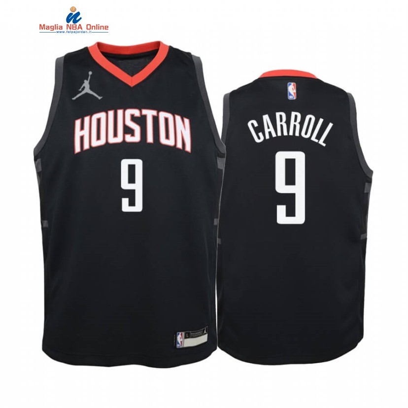 Maglia NBA Bambino Houston Rockets #9 DeMarre Carroll Nero Statement 2020 Acquista