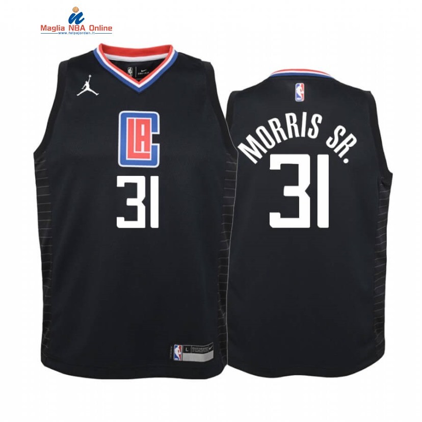 Maglia NBA Bambino Los Angeles Clippers #31 Marcus Morris Sr. Nero Statement 2019-20 Acquista