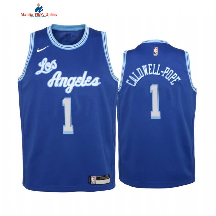 Maglia NBA Bambino Los Angeles Lakers #1 Kentavious Caldwell Pope Blu 2020-21 Acquista