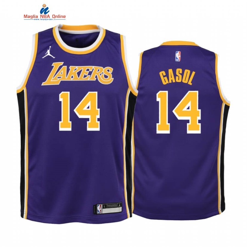 Maglia NBA Bambino Los Angeles Lakers #14 Marc Gasol Porpora Statement 2020 Acquista
